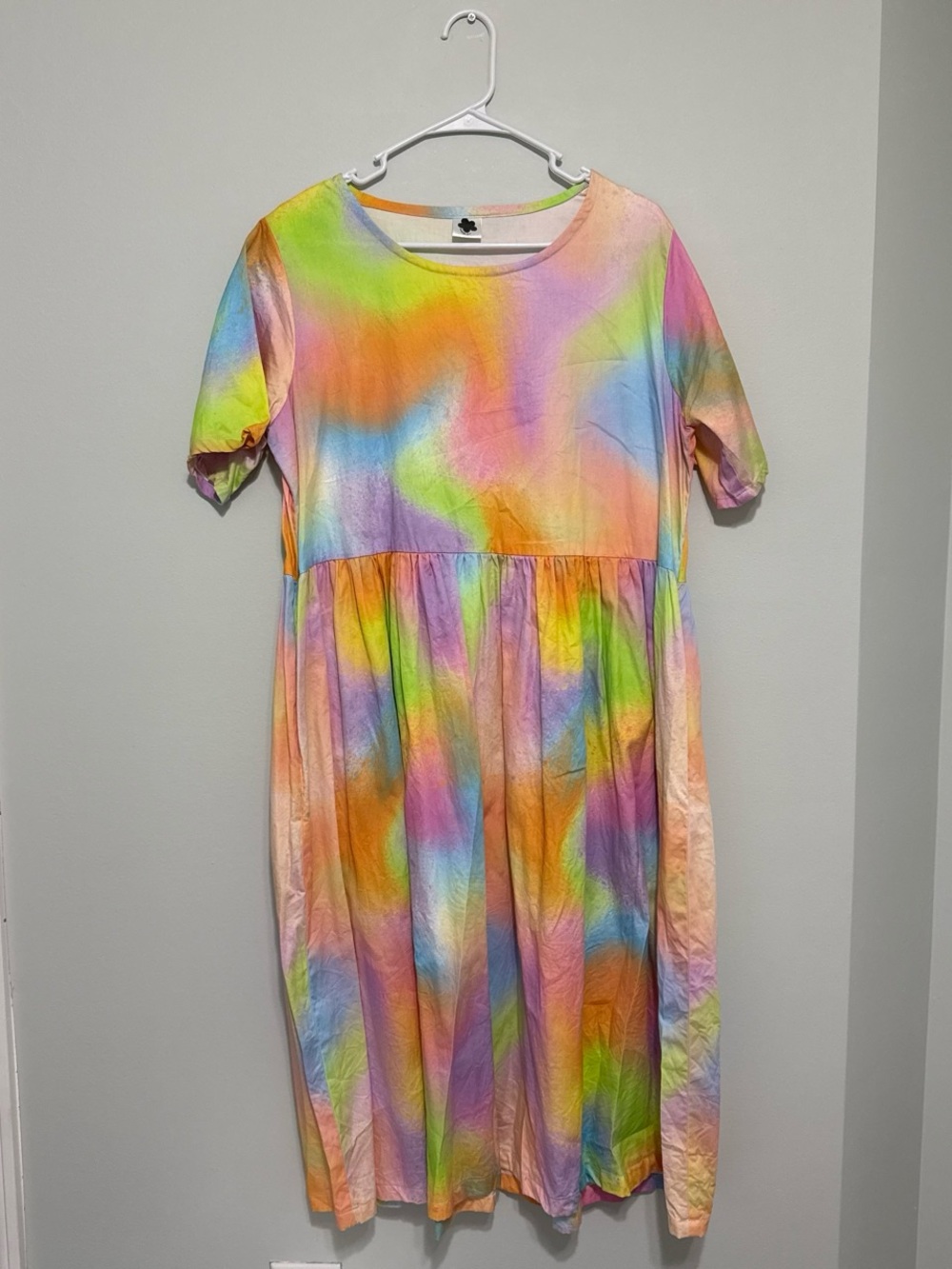 Women's Midi Dress - Rainbow Tie-Dye